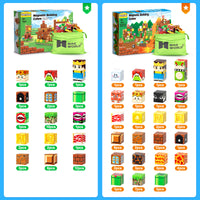 108 PCS Magworld Magnetic Cubes Games Castle Adventure and Lava Kingdom 2 in 1 Toys-Soyee