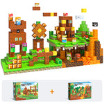 108 PCS Magworld Magnetic Cubes Games Castle Adventure and Lava Kingdom 2 in 1 Toys-Soyee