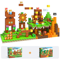 108 PCS Magworld Magnetic Cubes Games Castle Adventure and Lava Kingdom 2 in 1 Toys-Soyee