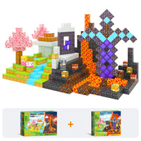 194 PCS Magworld Magnetic Cubes Magic Portal Blossom and Sword 2 in 1 Set-Coodoo