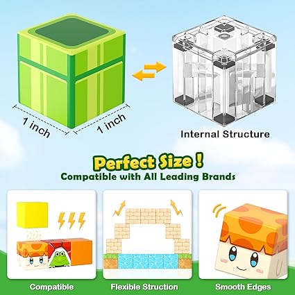 72 PCS Magworld Magnetic Blocks - Build Mine Magnet World Magic Teleport Pipes Set-Coodoo