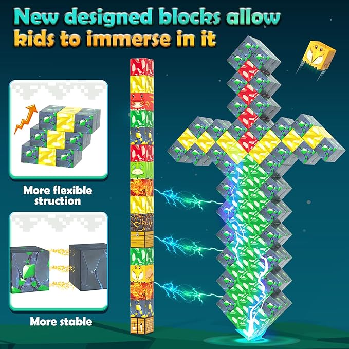 100PCS Magworld Magnetic Blocks Dinosaur Jurassic Kids Games