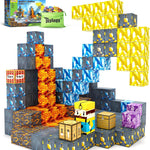 Magworld Magnetic Cubes Pickaxe Set 48PCS Mine Magnet World-Toylogy