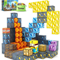 Magworld Magnetic Cubes Pickaxe Set 48PCS Mine Magnet World-Toylogy