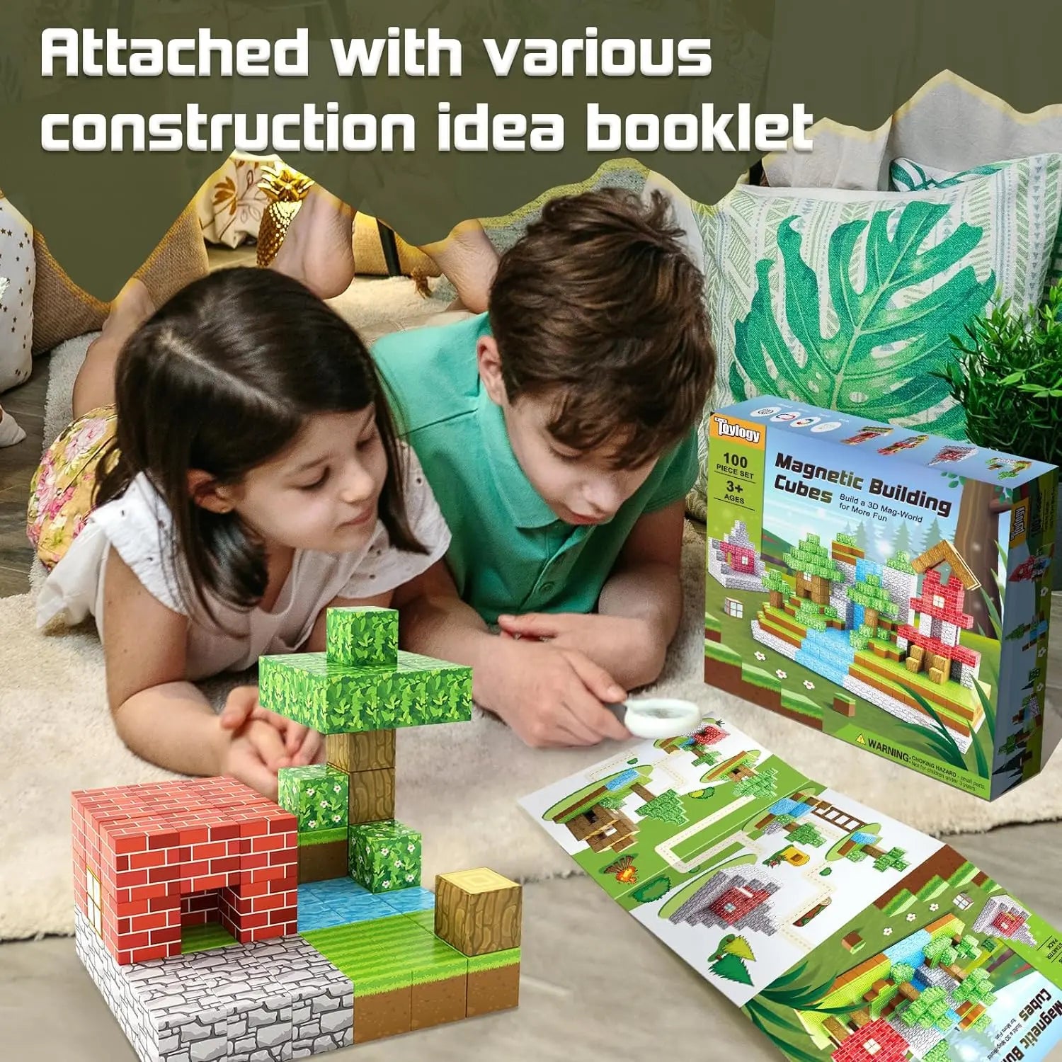 Magworld Magnetic Cubes Forest Set 100PCS Mine Magnet World-Toylogy