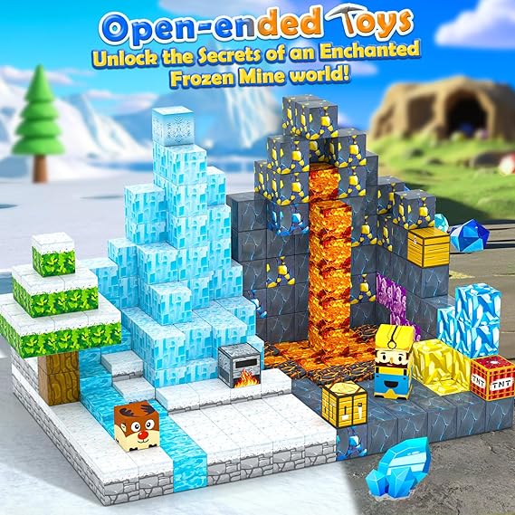 120PCS Frozen Mine Magnetic Blocks-Toylogy
