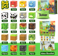 84PCS Magworld Dinosaur Panda Toys Magnetic Blocks Kids Games-Toylogy