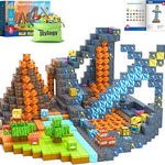 Magworld 168PCS Dinosaur Mine Magnetic Blocks Kids Toys STEM Montessori Learning Material