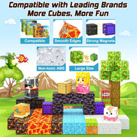 Magworld Magnetic Cubes Portal Forest Set 84PCS Mine Magnet World-Coodoo