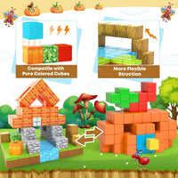 Magworld Magnetic Cubes Pumpkin House Set 63PCS Mine Magnet World-Toylogy