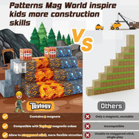 Magworld Magnetic Cubes Pickaxe Set 48PCS Mine Magnet World-Toylogy