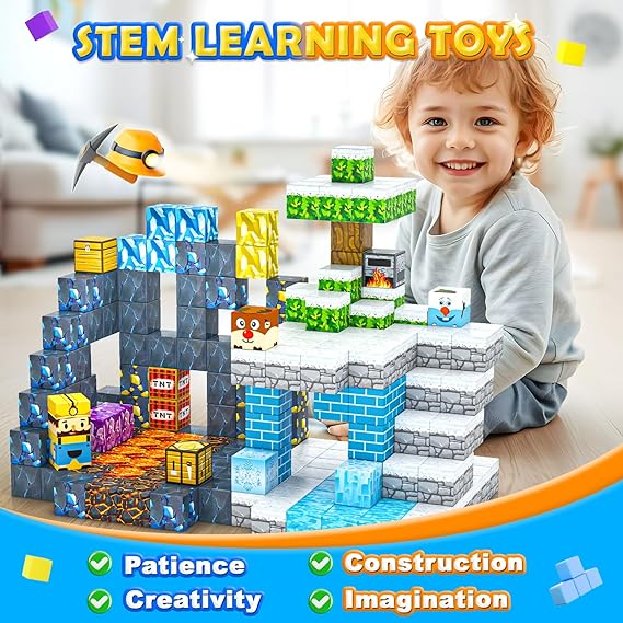 120PCS Frozen Mine Magnetic Blocks-Toylogy