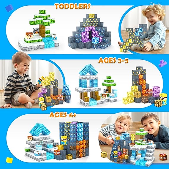 120PCS Frozen Mine Magnetic Blocks-Toylogy