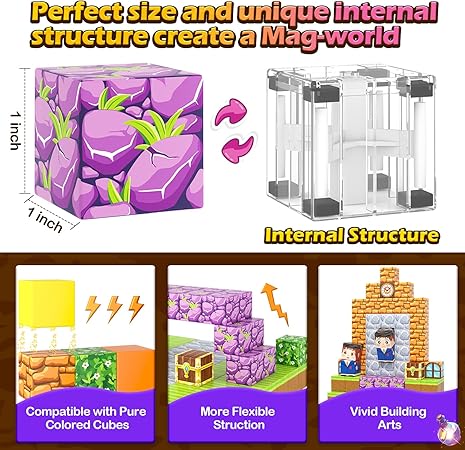 Magworld 100PCS Magic School Magnetic Blocks
