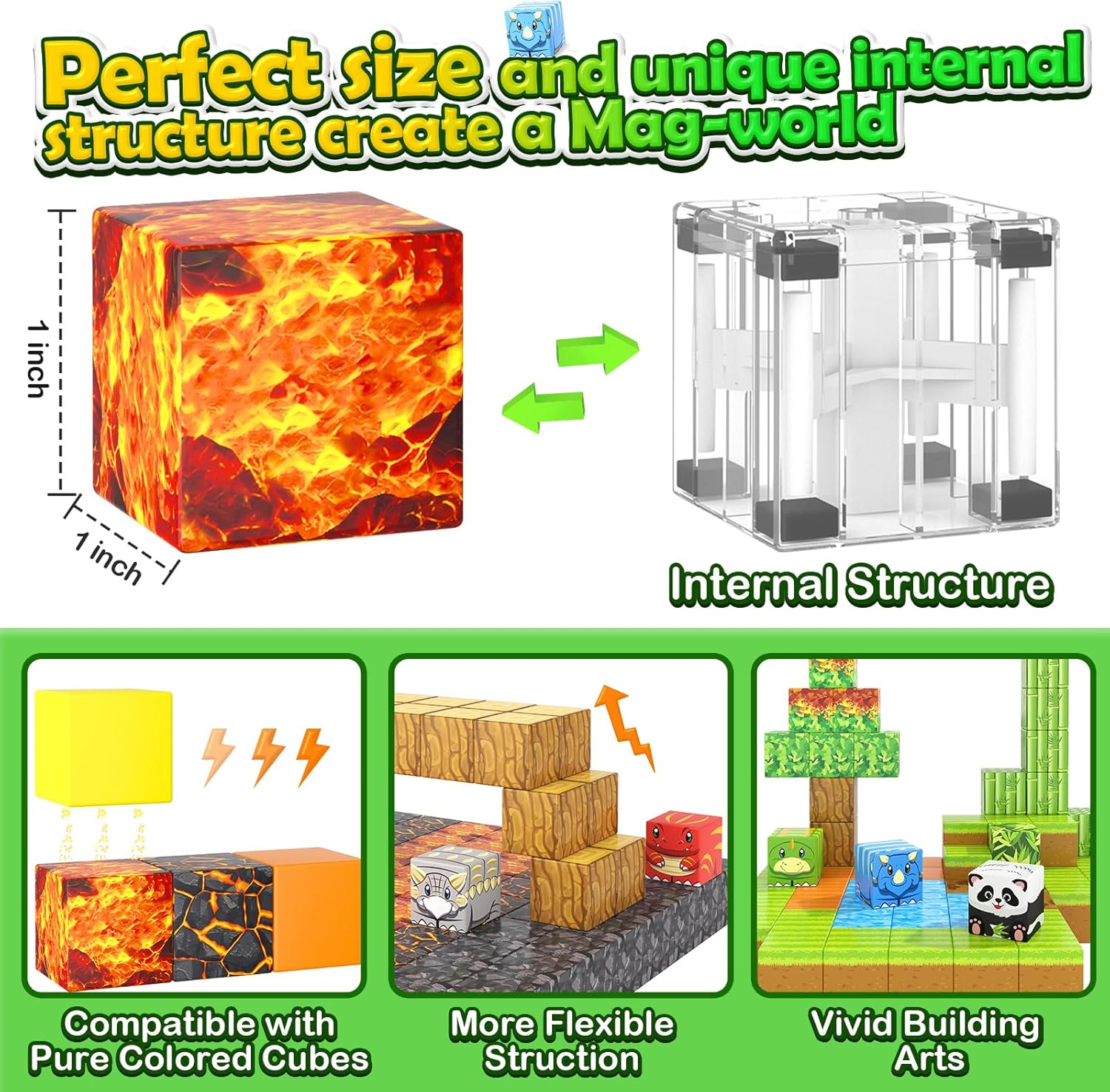 84PCS Magworld Dinosaur Panda Toys Magnetic Blocks Kids Games-Toylogy