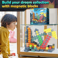 100PCS Magworld Magnetic Blocks Dinosaur Jurassic Kids Games