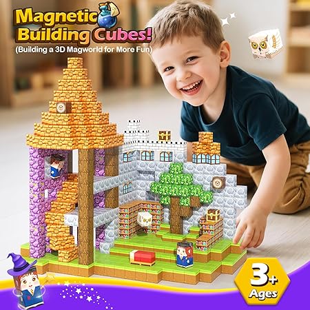 Magworld 100PCS Magic School Magnetic Blocks