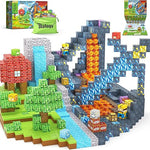 154PCS Magworld Sword Caverns Dinosaur Adventure Magnetic Blocks