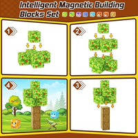 Magworld Magnetic Cubes Dinosaur Adventure Set 84PCS Mine Magnet World-Coodoo