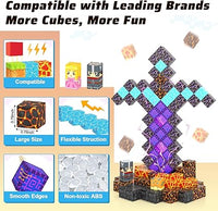 Magworld Magnetic Cubes Sword Portal Set 110PCS Mine Magnet World-Coodoo