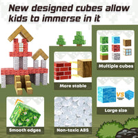 Magworld Magnetic Cubes Forest Set 100PCS Mine Magnet World-Toylogy