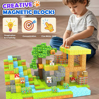 Magworld Magnetic Blocks - 90PCS Bamboo Reading Nook Building Craft-Soyee