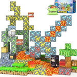 60 PCS Magworld Magnetic Blocks - Build Mine Magnet World Forest Mine Set-Soyee