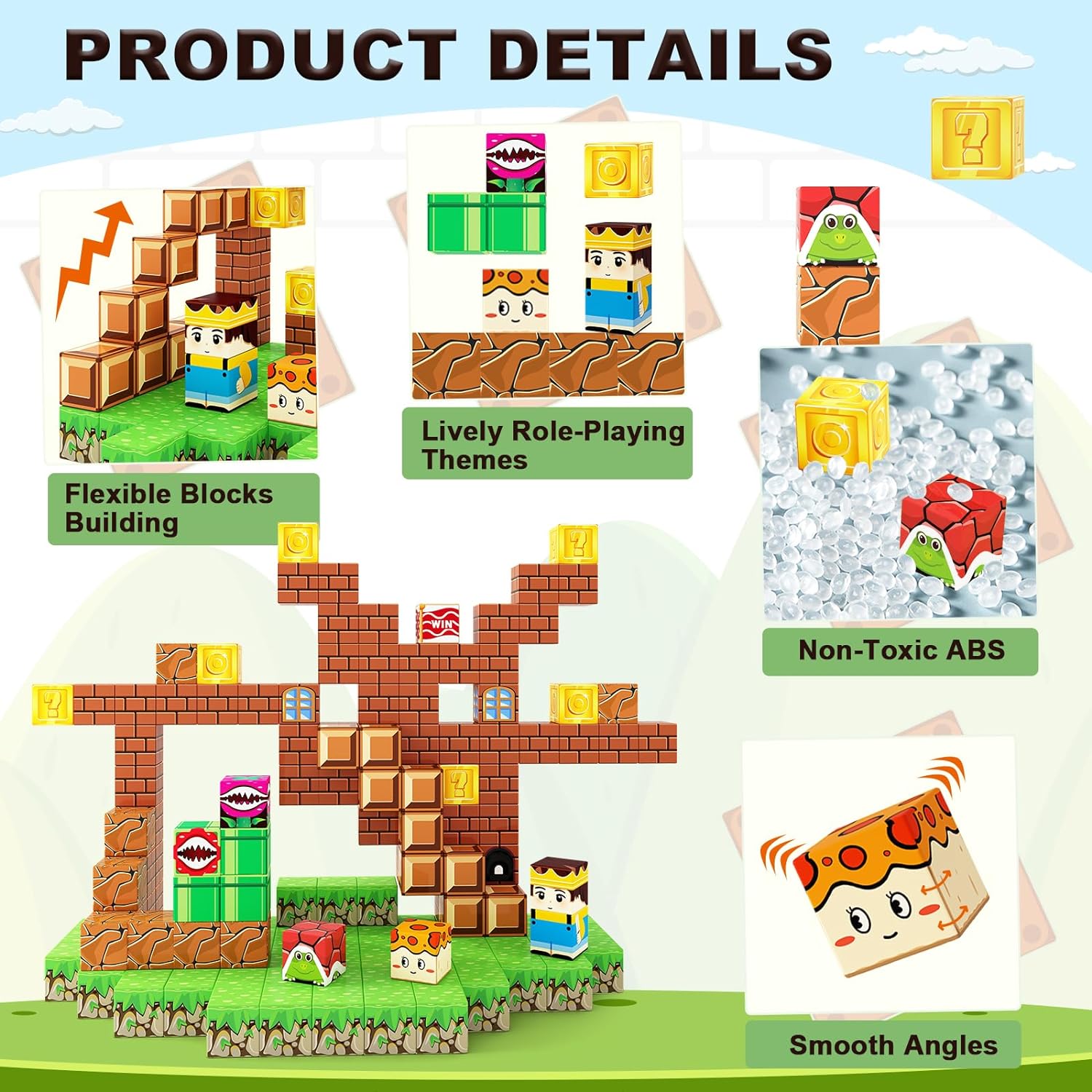 Magworld Magnetic Blocks Game Adventure Set 108PCS-Soyee