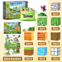 Magworld Magnetic Cubes Pumpkin House Set 63PCS Mine Magnet World-Toylogy