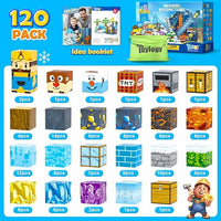 120PCS Frozen Mine Magnetic Blocks-Toylogy