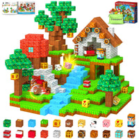 Magworld Magnetic Blocks 100 PCS Lush Forest Set Creative Building Fun Learning Sensory Gifts for Kids