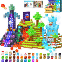 Magworld Magnetic Blocks 200PCS Fantasy Ice-fire Realm STEM Sensory Toys Educational Gift for Kids