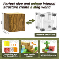229 PCS Magworld Magnetic Cubes Forest, Pumpkin, Dinosaur and Panda Set 4 in 1 Building Blocks-Toylogy