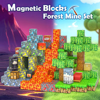 178 PCS Magworld Magnetic Cubes Games Castle, Lava Kingdom, and Frozen Set 3 in 1 Toys-Soyee