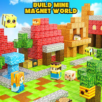 Magworld 100 PCS Magnetic Blocks Compatible STEM Stacking Building Toys Forest-themed