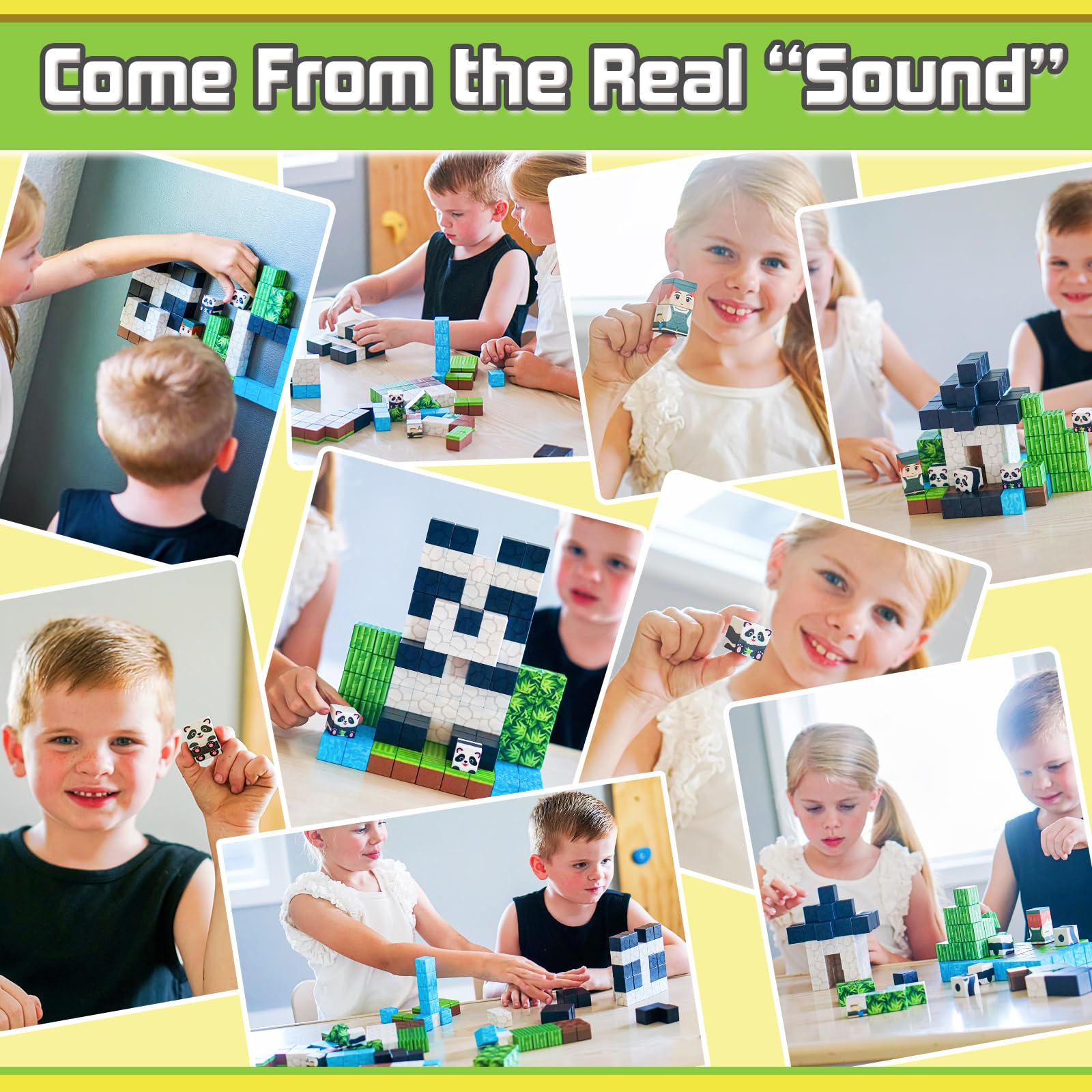 166 PCS Magworld Magnetic Cubes Forest, Dinosaur and Panda Set 3 in 1 Building Blocks-Toylogy