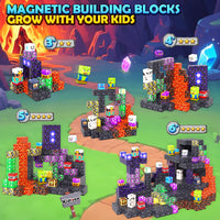 Magworld Magnetic Blocks 100PCS Mysterious Mine Set Kids Sensory Toys Games