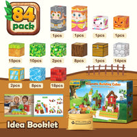 Magworld 84 PCS Magnetic Blocks - Build Mine Magnet World STEM Sensory Toys for Toddlers Classroom Must Haves