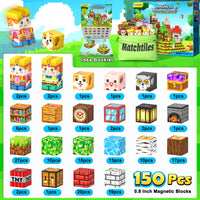 Magworld 100 PCS Magnetic Blocks Forest Set Building Toys for Kids