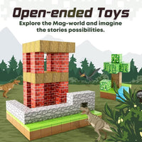 111 PCS Magworld Magnetic Cubes Forest and Pumpkin 2 in 1 Building Blocks-Toylogy