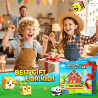 Magworld Magnetic Blocks 100PCS Forest Farm Edition Sensory STEM Toys for Boys & Girls