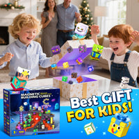 Magworld Magnetic Blocks 100 PCS Lave Cave Building Toys Games Gift for Kids Toddlers