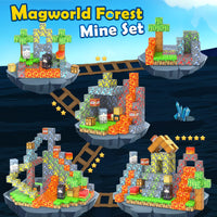 178 PCS Magworld Magnetic Cubes Games Castle, Lava Kingdom, and Frozen Set 3 in 1 Toys-Soyee