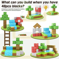 111 PCS Magworld Magnetic Cubes Forest and Pumpkin 2 in 1 Building Blocks-Toylogy