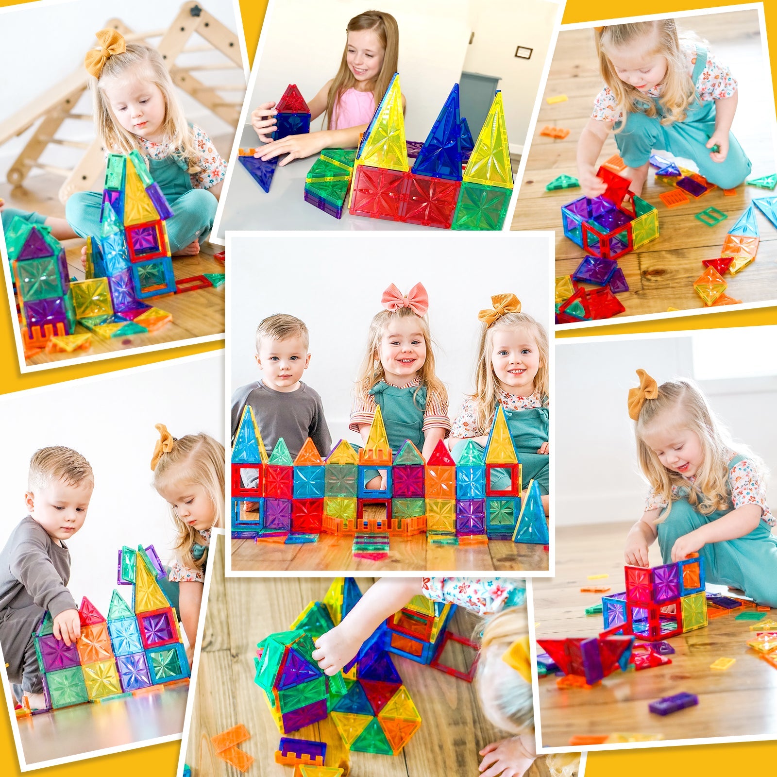 50PCS Diamond Magnetic Tiles