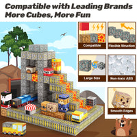 Magworld Magnetic Cubes Train Track Set 84PCS Mine Magnet World-Coodoo
