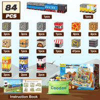 Magworld Magnetic Cubes Train Track Set 84PCS Mine Magnet World-Coodoo