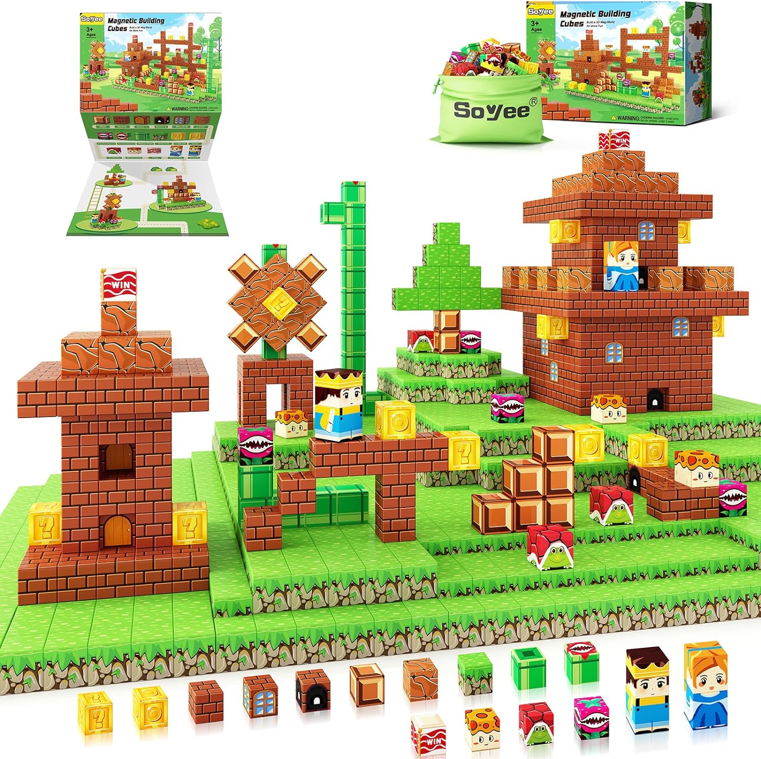 Magworld® magnetic blocks 108 PCS
