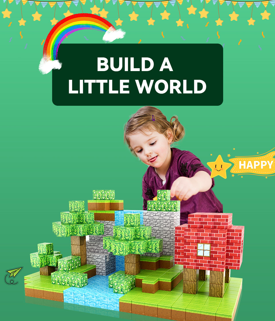 Gild building with Magworld® magnetic blocks