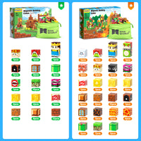 168 PCS Magworld Magnetic Cubes Games Castle, Lava Kingdom, and Mine Set 3 in 1 Toys-Soyee